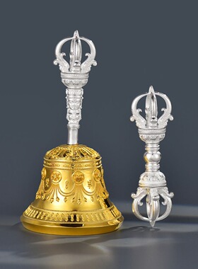 法国CapinKofin「九五股铃杵」藏传民族风五股手持金刚铃杵五股