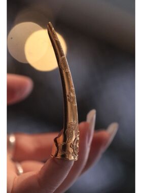 法国capinkofin新中式复古国潮手工护甲指甲套故宫后妃首饰新款