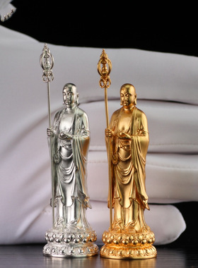 法国CapinKofin复古九华山南无地藏王金色时尚气质百搭国潮民族