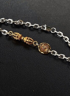 法国capinkofin藏式民族风色金刚杆手链小众简约复古轻奢个性