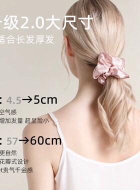 真丝大肠发圈女士桑蚕丝