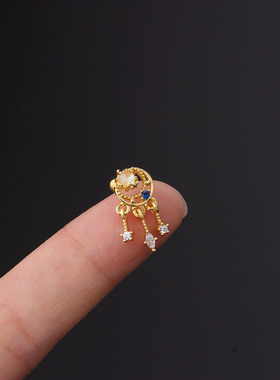 Color ear bone studs 20G stainless steel piercing earrings