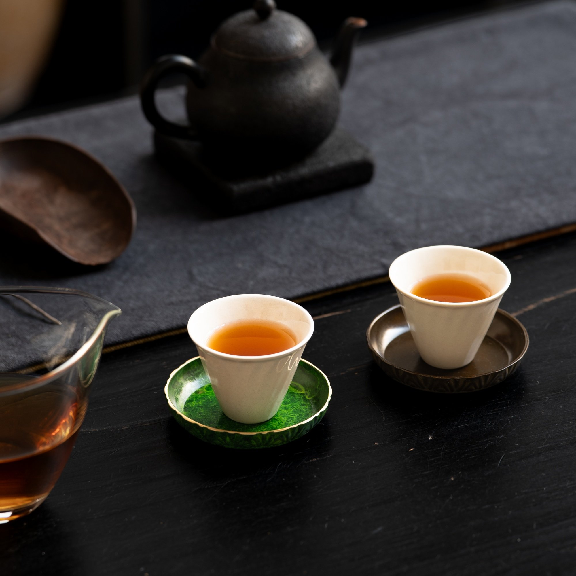 归鸿纯紫铜杯垫中式禅意茶杯托家用复古防烫隔极有录热垫茶盏托,淘宝优惠券,粉丝福利购,淘宝优惠卷