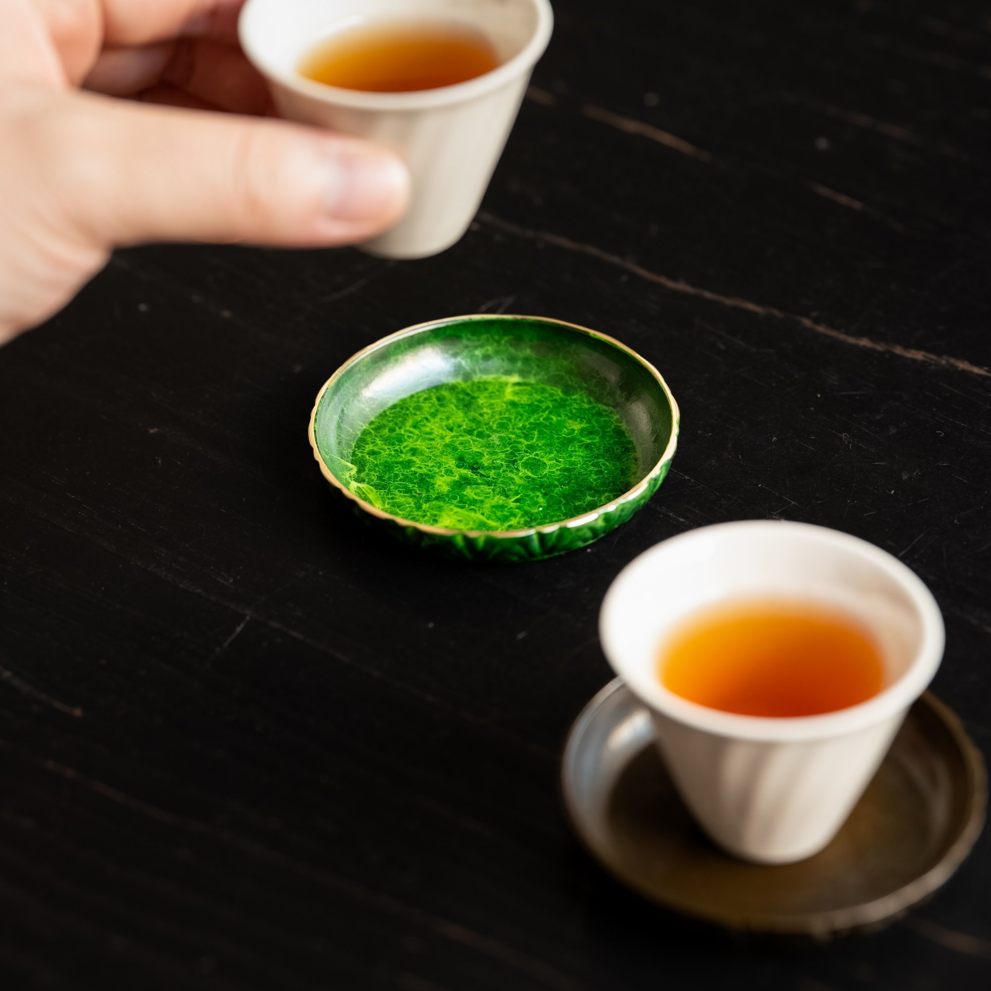 归鸿纯紫铜杯垫中式禅意茶杯托家用复古防烫隔极有录热垫茶盏托,淘宝优惠券,粉丝福利购,淘宝优惠卷