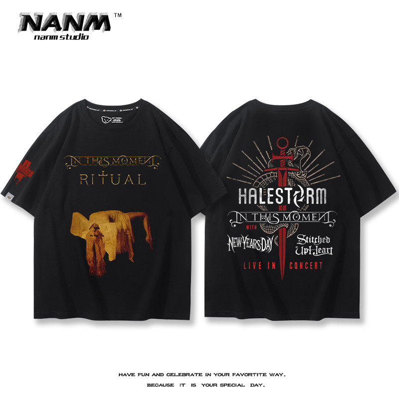 美国in this moment短袖男夏季t恤 nanmT恤