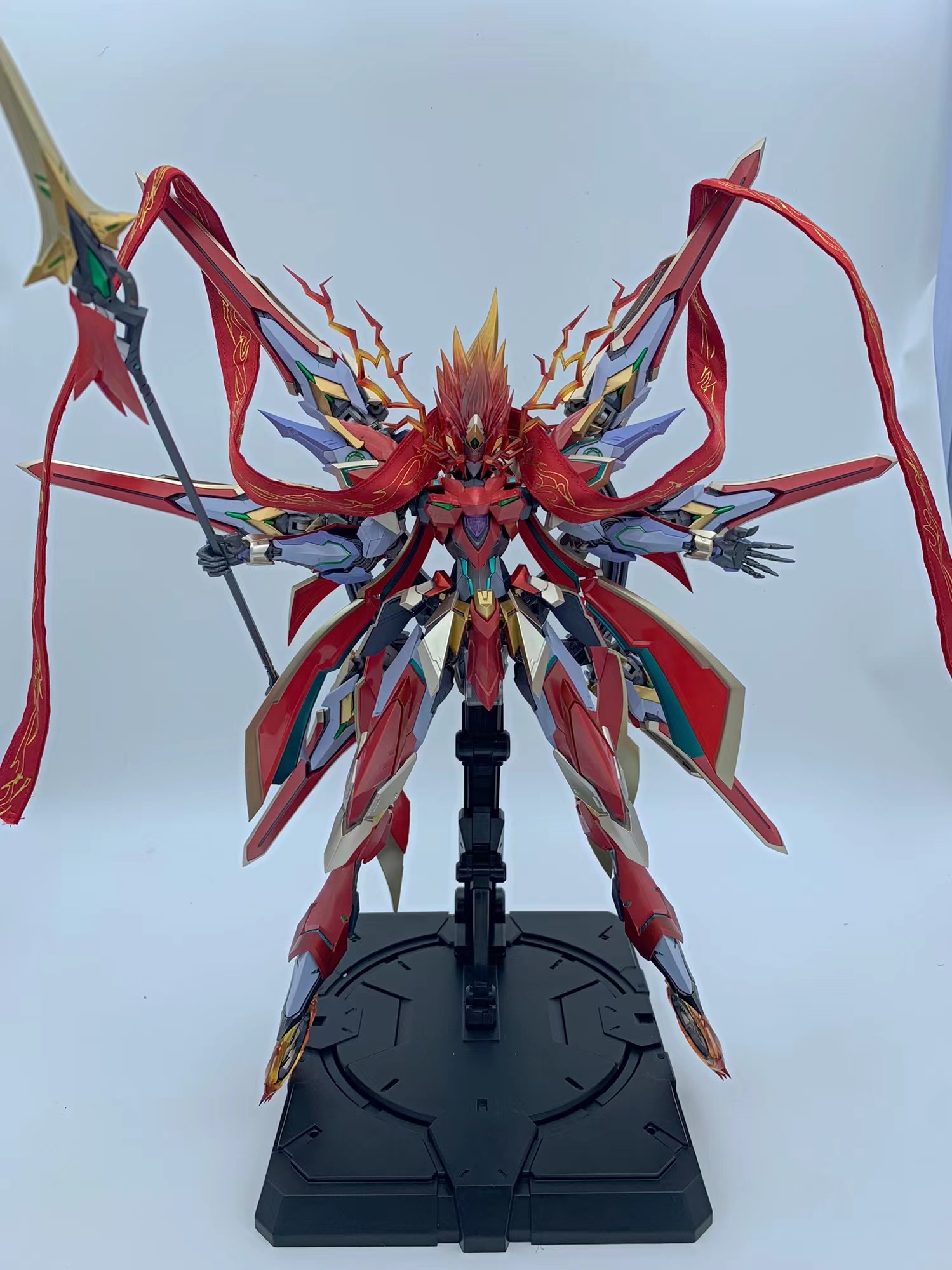 Gundam HG assembled deformed motor core Lu Bu White Tiger Ao Bing Cao Ren Gan Jiang Guan Yu mecha model toy