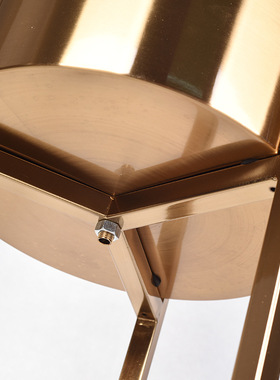 铁艺客厅摆件三叉架花器美式轻奢客厅金属落地花瓶客厅家居摆件