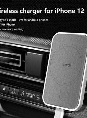 Max 15W Magnetic Wireless Car Charger Mount Stand For iPhon