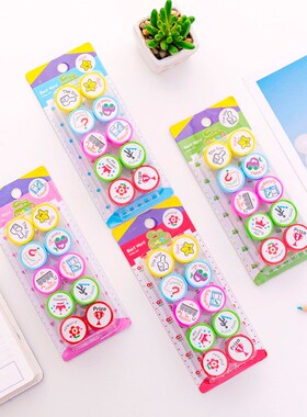 10 pcs/set English Teacher Reviews Stamps Seal set For Scrap