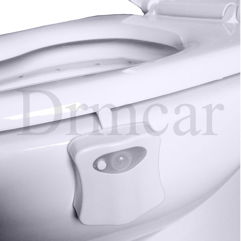 1pcs Toilet Seat Night Light Smart PIR Motion Sensor 8 Colo-图0