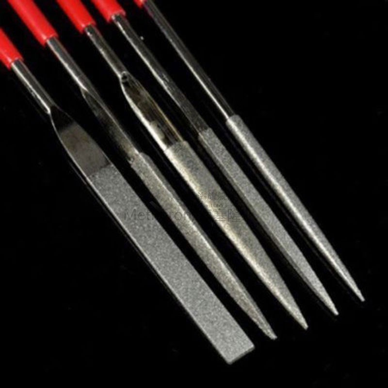 *5Pcs Mini Needle File Set Diamond Coated 140mm for Ceramic - 图0