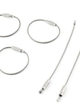 wire keychain ring EDC Stainless steel screw keyring circle