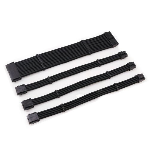 PC Case Sleeved PSU Extension Cable kit ATX Power cord 4 In - 图2