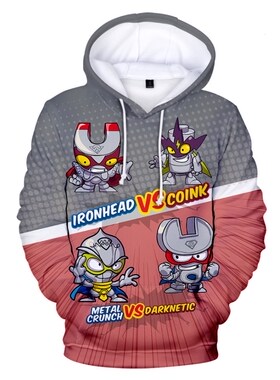 Harajuku Kid's 3D Hoodies Cute Super Zings Men/Women Autumn