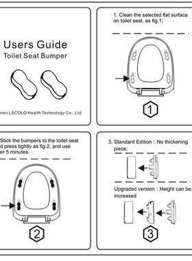 Toilet Seat Bumpers with Strong Adhesive   Provide a Great