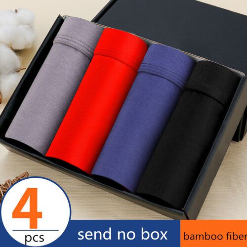 4 pieces Camo 's nderwear Modal  Boxer Shorts Plus Size Boxe - 图2