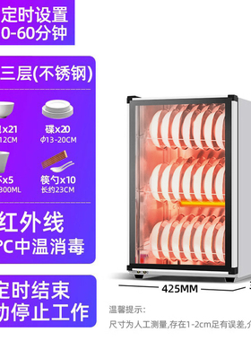 消毒柜小双门消毒柜餐具消毒柜烘干消毒柜商用小型消毒柜迷你