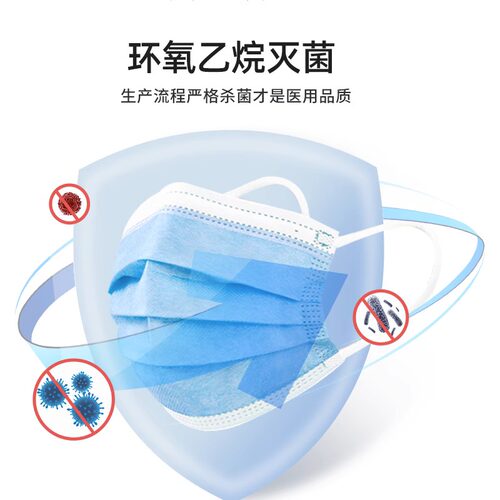 2000只整箱批发医用外科口罩一次性医疗三层独立防护灭菌单独包装 - 图3