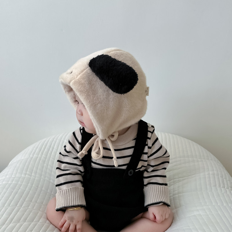 婴儿帽子秋冬季婴幼儿毛线帽男童可爱超萌新生儿护耳帽女宝宝保暖,淘宝优惠券,粉丝福利购,淘宝优惠卷