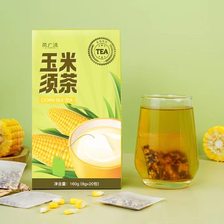 正品聚广德玉米须茶花茶养生茶包袋泡茶清香茶叶独立包装160g/盒-图2