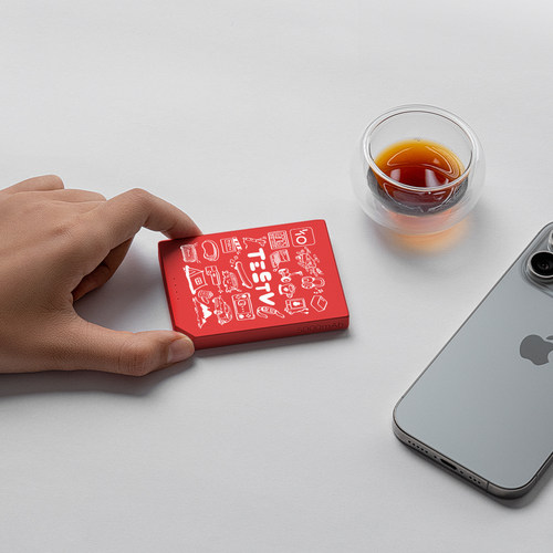 【国家3C认证】10周年快乐块Air5000mAh磁吸PD有线可上飞机充电宝 - 图1