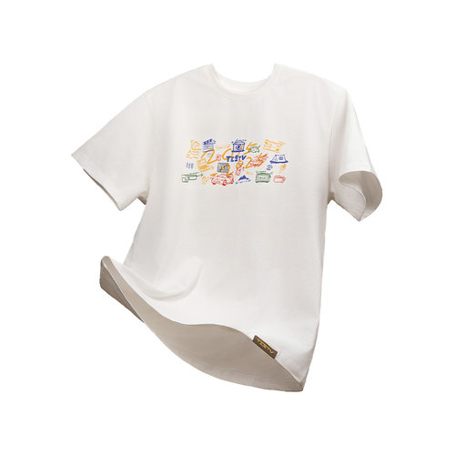 TESTV10周年印花全棉短袖T恤 - 图3