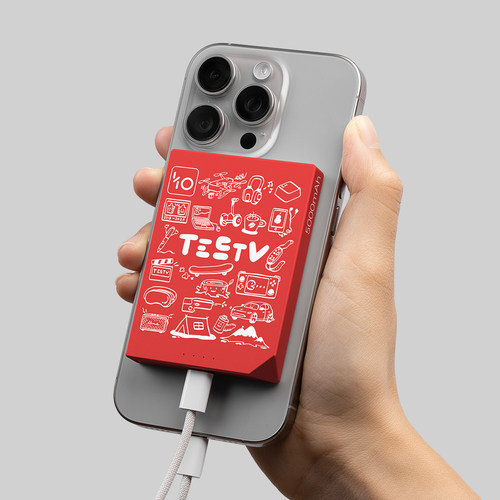 【国家3C认证】10周年快乐块Air5000mAh磁吸PD有线可上飞机充电宝 - 图0