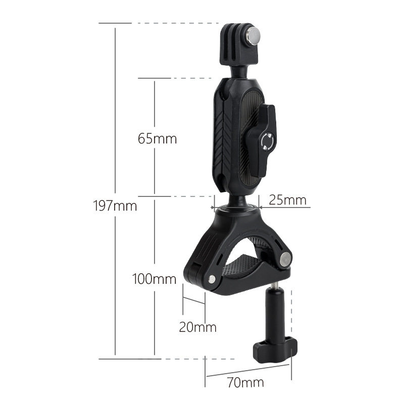 适用大疆action6/5pro/4运动相机自行车骑行支架影石GoPro360旋转手机便携户外拍摄固定支架配件,淘宝优惠券,粉丝福利购,淘宝优惠卷