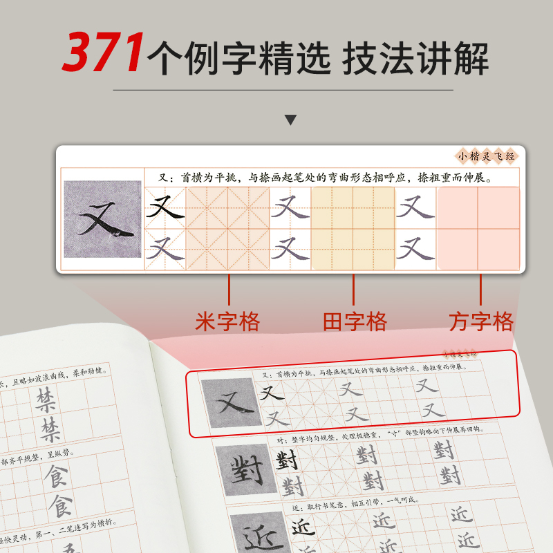 灵飞经小楷硬笔字帖墨点楷书硬笔钢笔临摹写墨点临古碑帖墨迹版钟