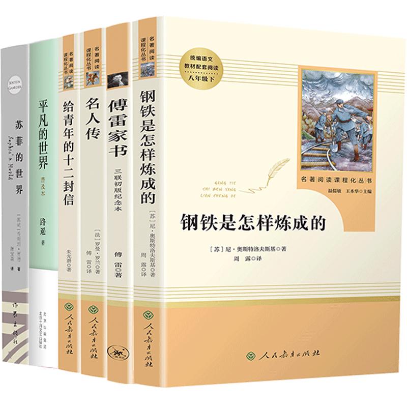 初二八年级下册读名著六册傅雷家书钢铁是怎样炼成的名人传给青年-图3