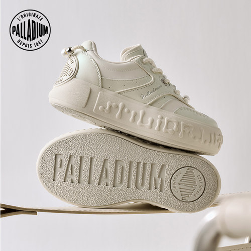【珍珠德训鞋】PALLADIUM帕拉丁休闲鞋时尚低帮厚底增高女款板鞋 - 图0