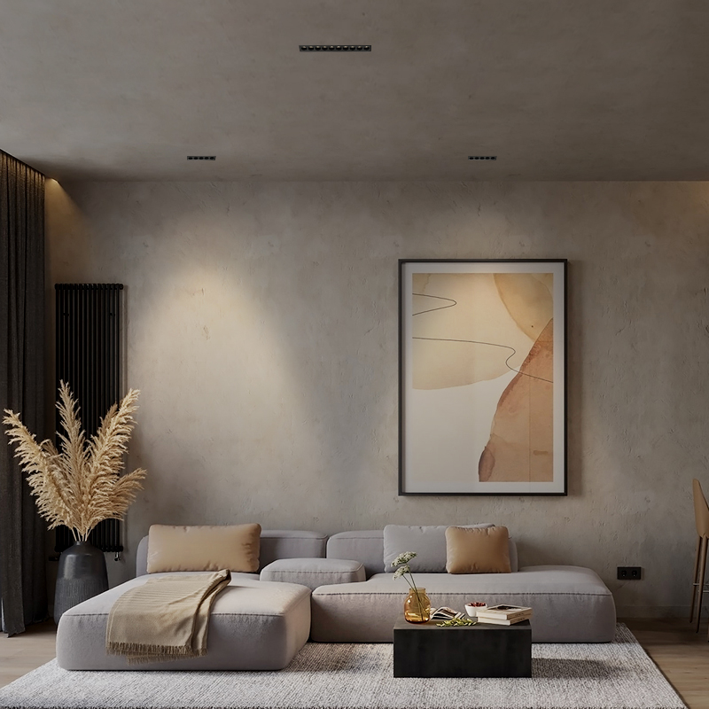 无边框格栅灯嵌入式预埋条形灯客厅LED射灯无主灯照明斗胆线条灯 - 图0