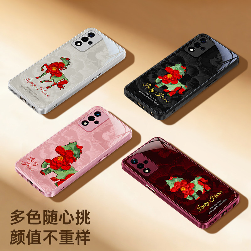 新年油画小马适用oppoA93手机壳A93s新款5G硅胶oppo保护套935G全包2026马年限定红色过年PEHM00防摔男女外壳,淘宝优惠券,粉丝福利购,淘宝优惠卷