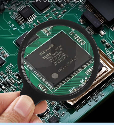 太阳火高清20倍手持挂脖便携式放大镜光学玻璃镜直径55mm老人阅读看药品说明书手机电子元件维修旅游携带方便 - 图2