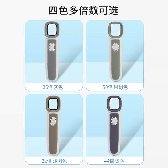 Sun fire magnifying glass with UV purple light for jewelry identification