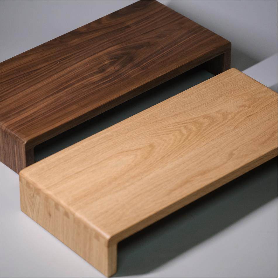 黑胡桃木显示器增高架电脑萤幕擡高架垫高底座支架桌面置物架,淘宝优惠券,粉丝福利购,淘宝优惠卷