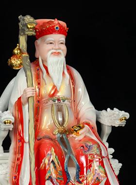 土地公土地婆土地爷奶福德正神土地佛像财神树脂像家居人物摆件