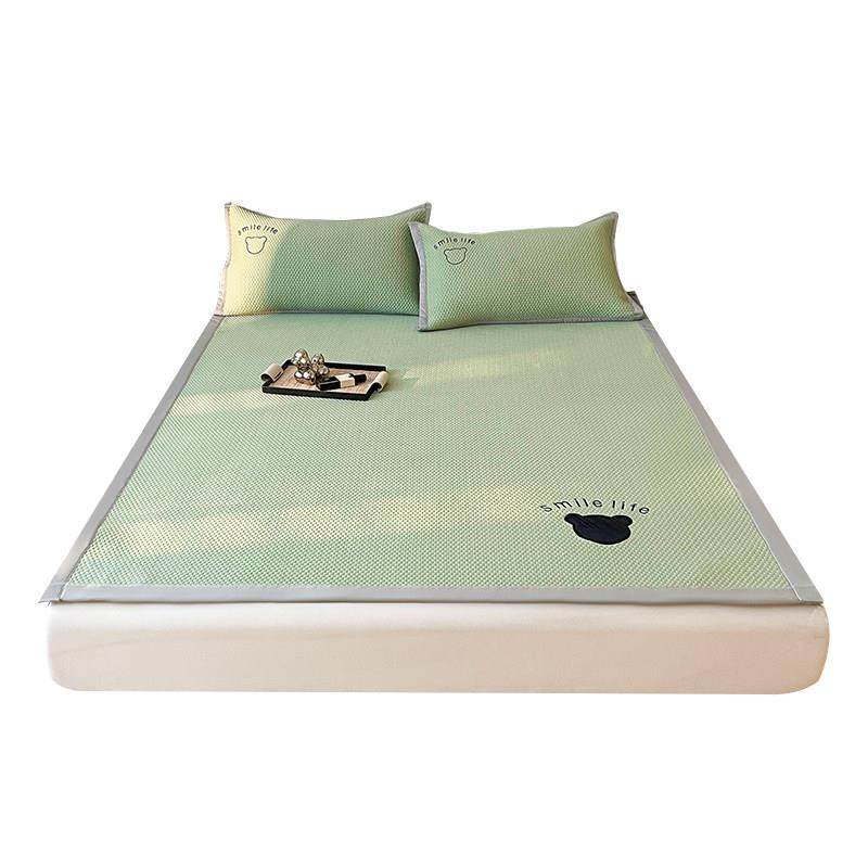 夏季冰丝豆豆凉席单件夏天空调席三件套纯色单人夏凉床垫软垫家用,淘宝优惠券,粉丝福利购,淘宝优惠卷