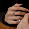 S925 sterling silver natural pearl transfer bead ring niche high-end light luxury versatile temperament simple women's index finger ring