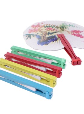 Chic  Handheld Fan Chinese Pocket Folding Hand Fan Round Cir
