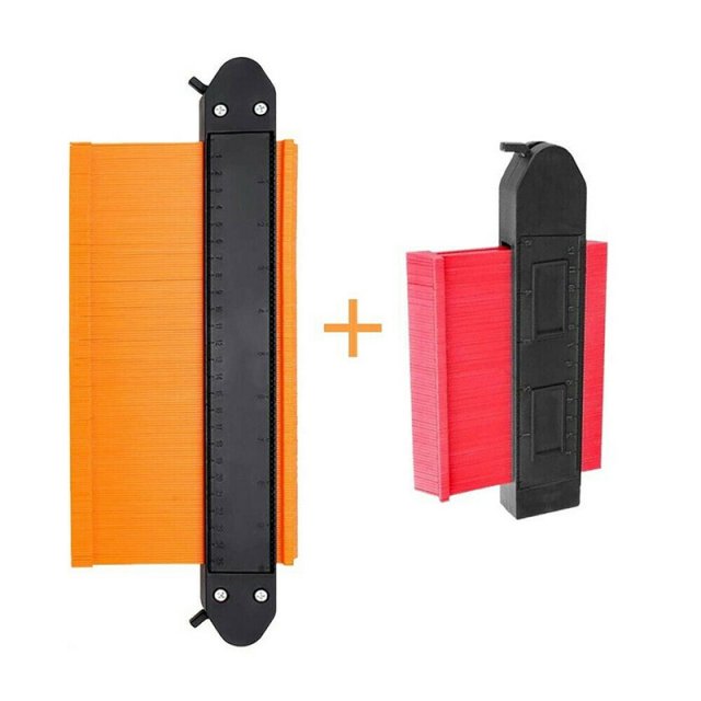 2pcs 5inch Profile Guage+10inch Profile Guage Orange Red Con - 图1