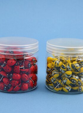 50 Pcs Creative Ladybug-like Wooden Pushpins Set Paper Photo