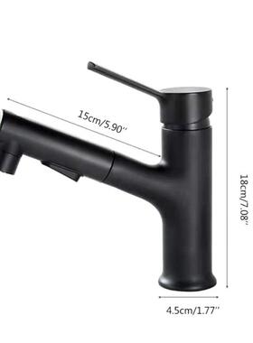 Pull Out Bathroom Vessel Sink Faucet Mixer Basin Tap Hot and