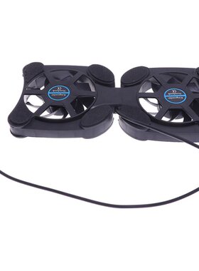 Foldable Air Cooling Fan USB Quiet Laptop Radiator With 2 Fa
