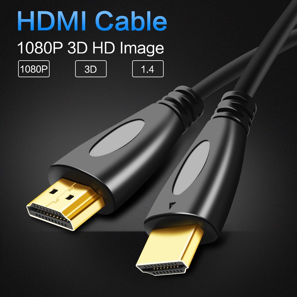 Slim HDMI HDMI Cable 0.5M 1M 2M 3M 5M 8M 10M 15M 20M Gold P - 图1