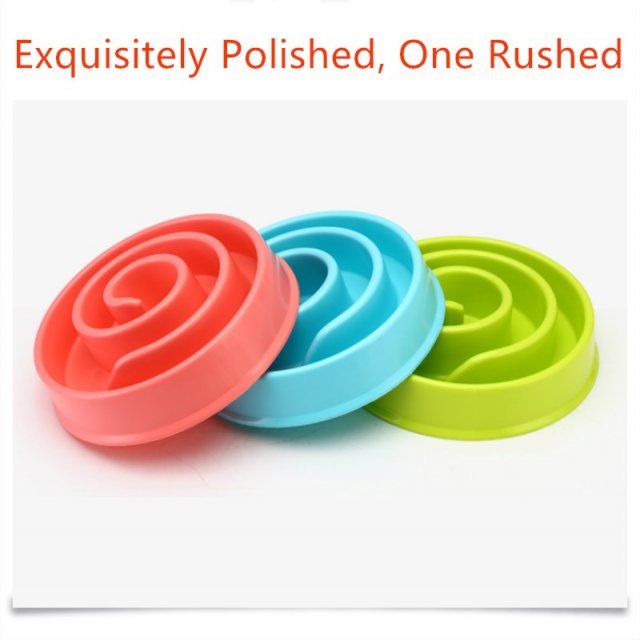 1Pcs Pet Dog Cat Interactive Slow Food Bowl Anti Slip Gulp F - 图3