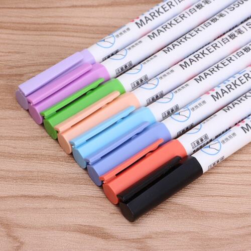 8 Colors Wipeable Glass Window Whiteboard Marker Pen Shop Ca - 图3