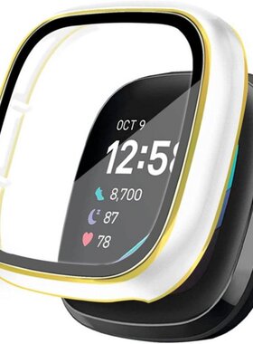 New PC Full Screen Protector Cover Case For Fitbit Versa 3 /