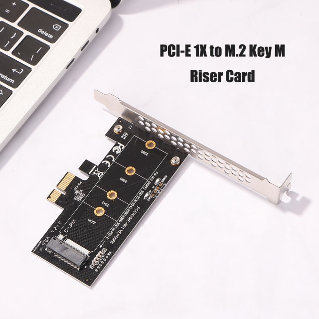 PCI-E 1X to M.2 NVME M Key Converter Adapter PCI Express Ris-图0