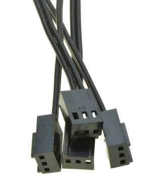 4pin Molex Female Port to 3Pin Female PC Fan Cooling Convert